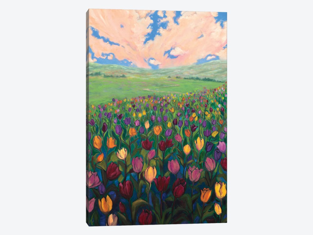 Tulip Joy by Rebecca Baldwin 1-piece Canvas Print