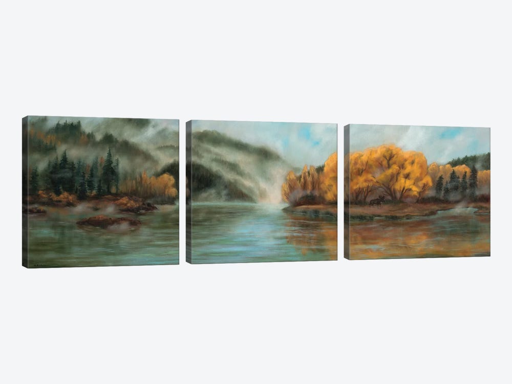 After The Rain by Rebecca Baldwin 3-piece Canvas Print