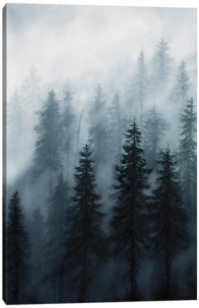Quiet Canvas Art Print - Pine Tree Art