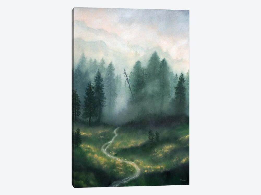 Mountain Meadow by Rebecca Baldwin 1-piece Canvas Print