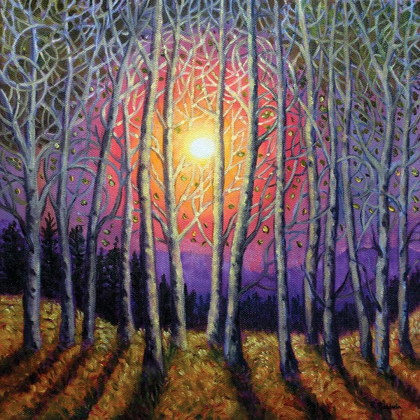 Aspen Trees: Mountain Mandala by Rebecca Baldwin