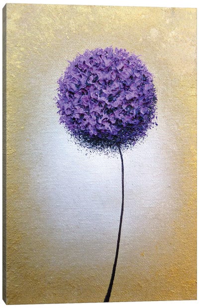 Glorious Bloom Canvas Art Print - Allium Art