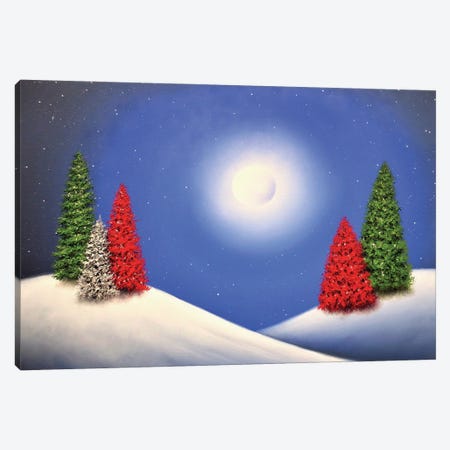 White Christmas Canvas Print #RBI235} by Rachel Bingaman Canvas Art Print