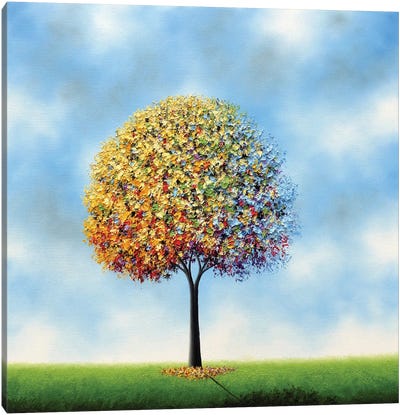Finding Daylight Canvas Art Print - Trees in Transition