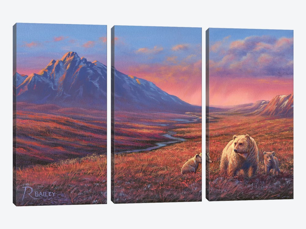 Evening Out by Rod Bailey 3-piece Canvas Artwork