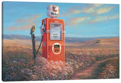 Flite Fuel Canvas Art Print - Rod Bailey