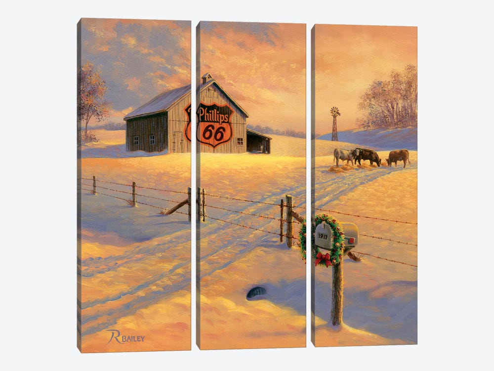 Fuel For Tomorrow by Rod Bailey 3-piece Canvas Art Print