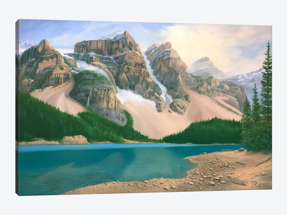 Moraine Lake by Rod Bailey 1-piece Canvas Print