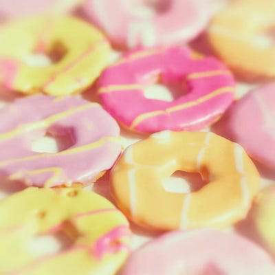 Iced Biscuits by Ros Berryman framed canvas print