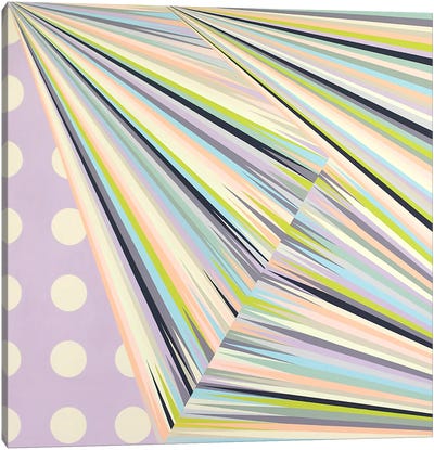 Linear Structure Canvas Art Print - Polka Dot Patterns