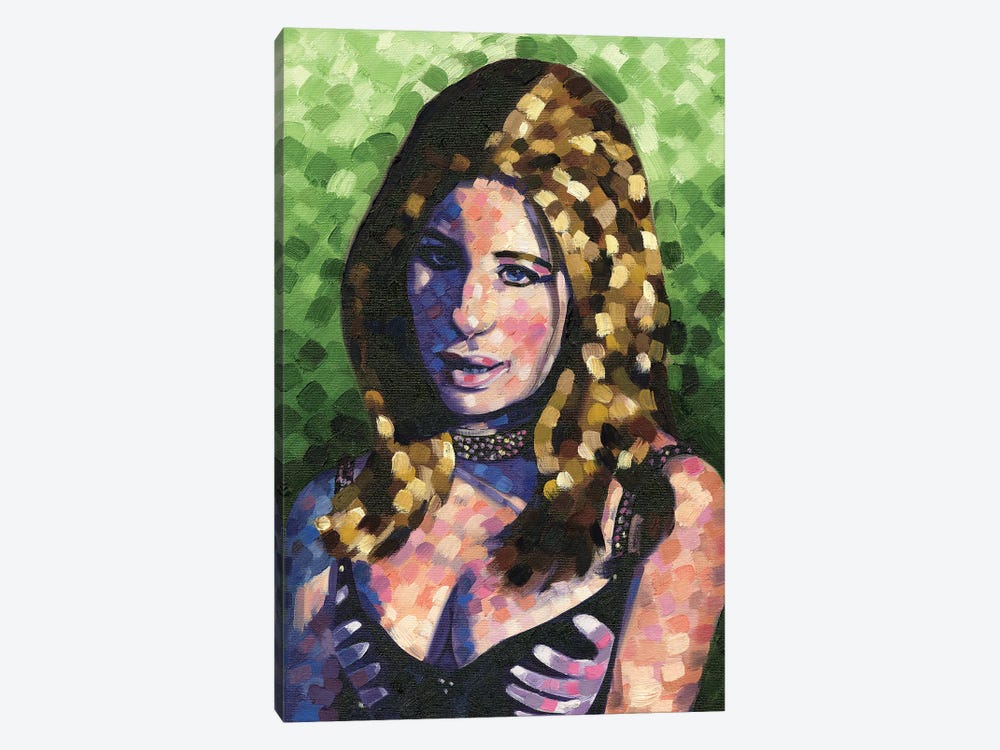 Barbra Streisand In The Owl And The Pussycat by Robert Burcar 1-piece Canvas Print