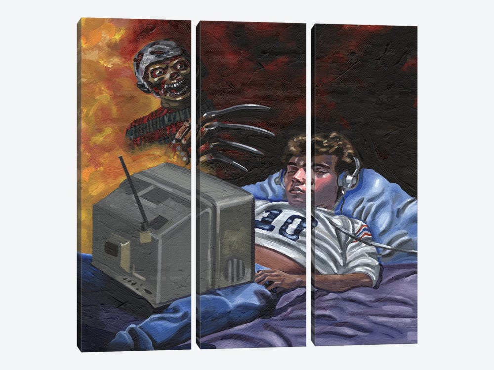 Glen's Bad Dream by Robert Burcar 3-piece Canvas Art Print