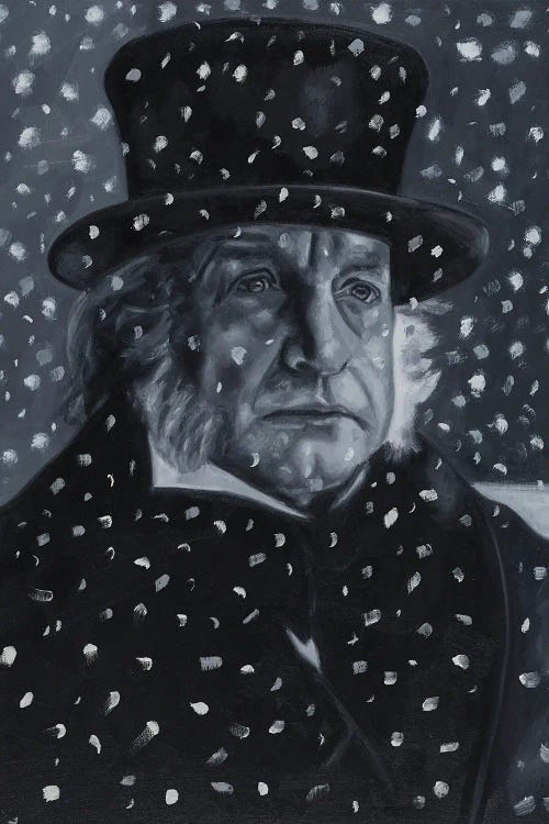 Ebenezer Scrooge by Robert Burcar wall art