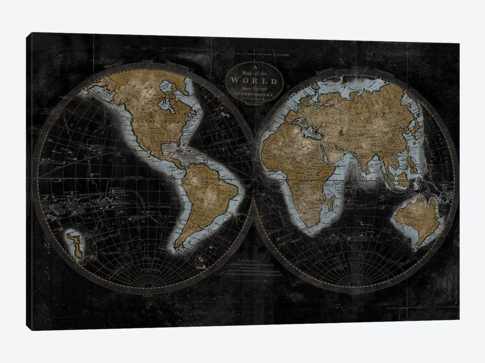 The World In Gold by Russell Brennan 1-piece Canvas Wall Art