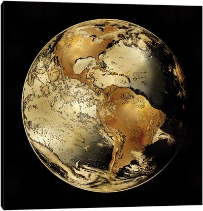 World Turning IV Canvas Art Print - Globes