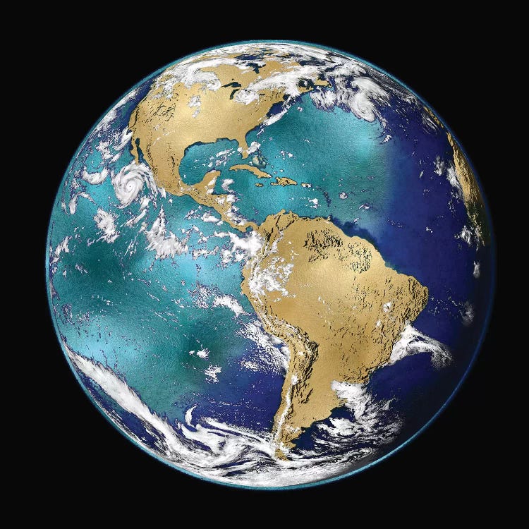 World Turning V Canvas Wall Art by Russell Brennan | iCanvas