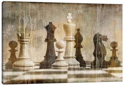 Chess Canvas Art Print - Sophisticated Dad