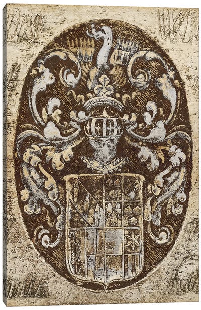 Coat Of Arms I Canvas Art Print - Fleur-de-Lis Art