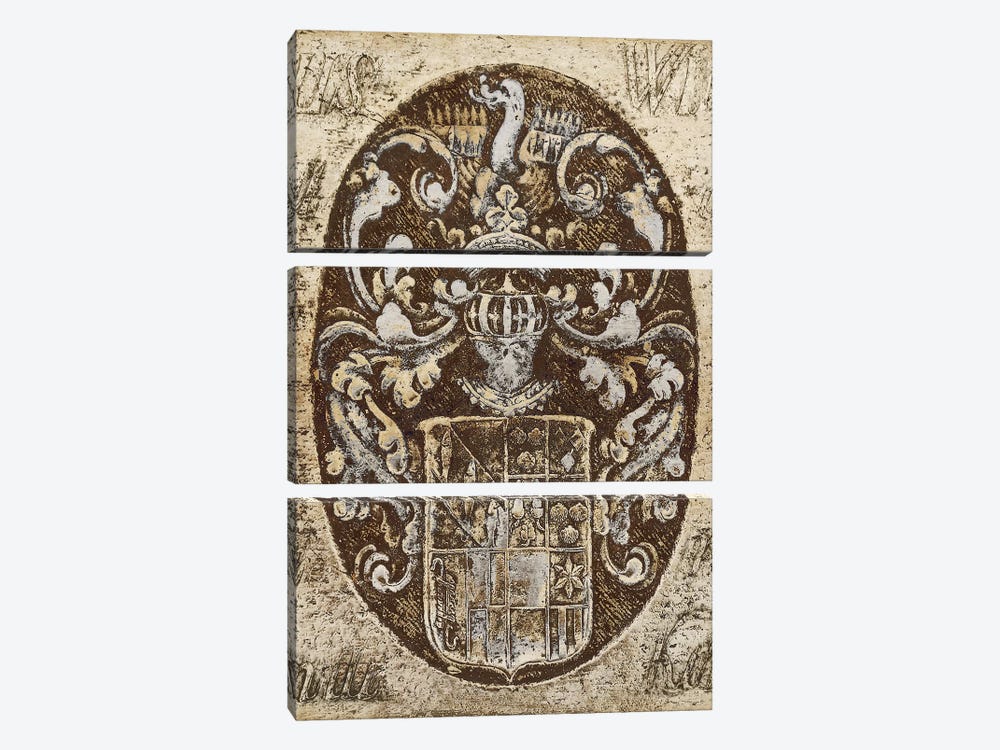 Coat Of Arms I by Russell Brennan 3-piece Canvas Wall Art
