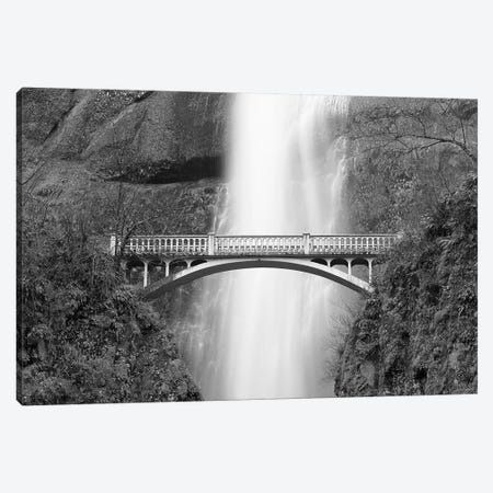 Multnomah Falls and bridge, Mount Hood National Forest, Columbia Gorge National Scenic Area, Oregon Canvas Print #RBS112} by Russ Bishop Canvas Artwork