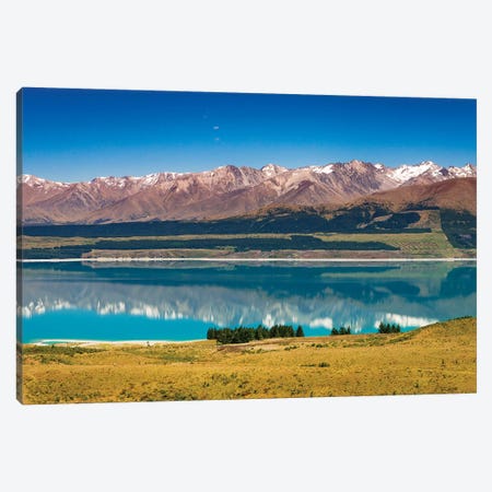 Southern Alps from Lake Pukaki, Canterbury, South Island, New Zealand Canvas Print #RBS119} by Russ Bishop Canvas Wall Art