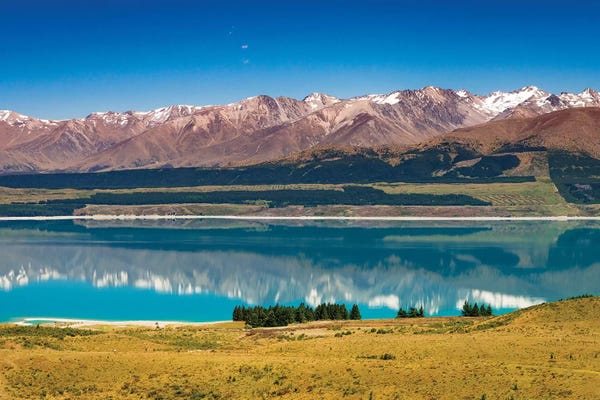 Southern Alps from Lake Pukaki, Canterbury, South Island, New Zealand