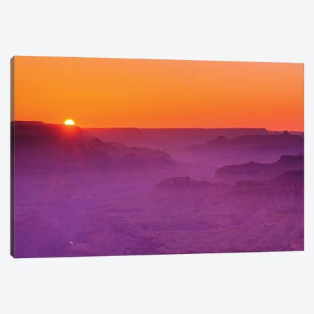Sunset over the Grand Canyon, Grand Canyon National Park, Arizona, USA. Canvas Print #RBS120} by Russ Bishop Canvas Art Print