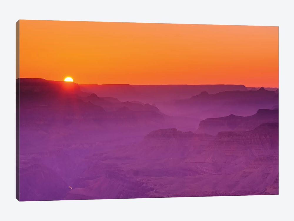 Sunset over the Grand Canyon, Grand Canyon National Park, Arizona, USA. by Russ Bishop 1-piece Canvas Art