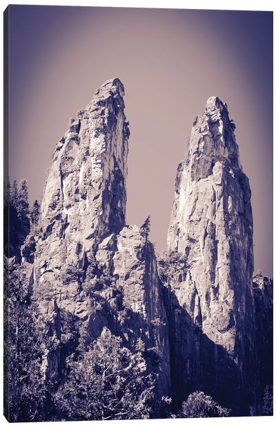 The Cathedral Spires, Yosemite National Park, California, USA Canvas Art Print - Yosemite National Park Art