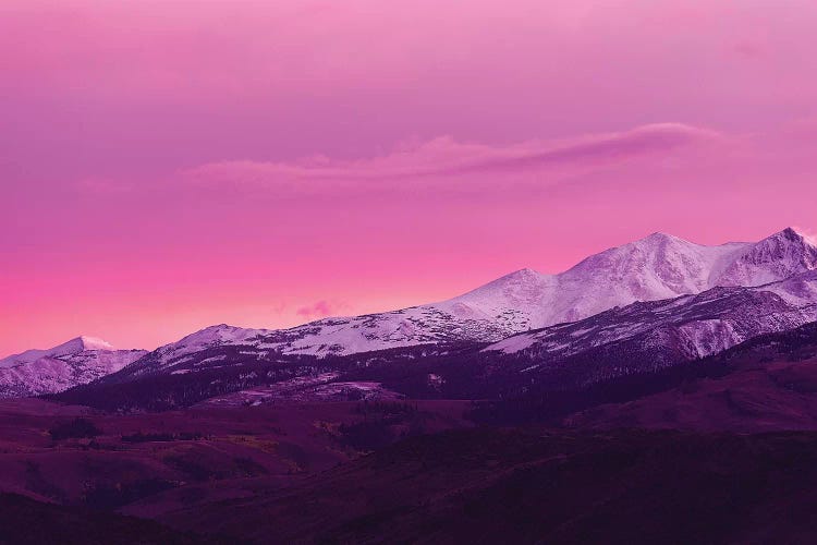 Evening light over the Sierra crest above Bridgeport, California, USA