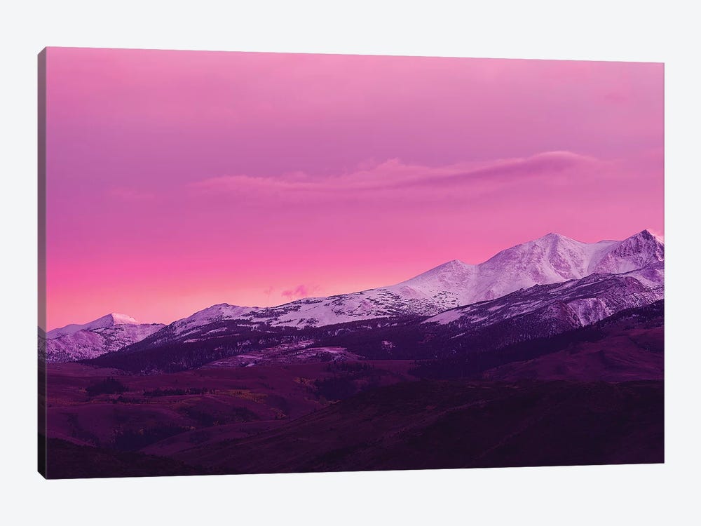 Evening light over the Sierra crest above Bridgeport, California, USA by Russ Bishop 1-piece Canvas Art Print