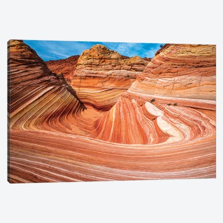 The Wave, Coyote Buttes, Paria-Vermilion Cliffs Wilderness, Arizona, USA Canvas Print #RBS132} by Russ Bishop Canvas Art