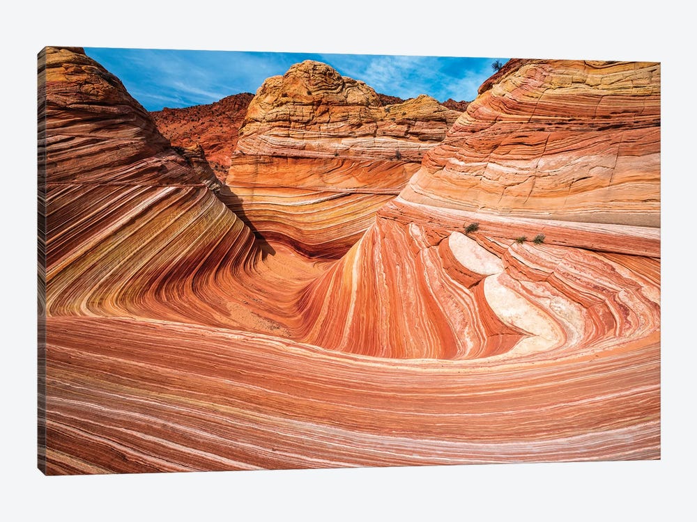 The Wave, Coyote Buttes, Paria-Vermilion Cliffs Wilderness, Arizona, USA by Russ Bishop 1-piece Canvas Art Print