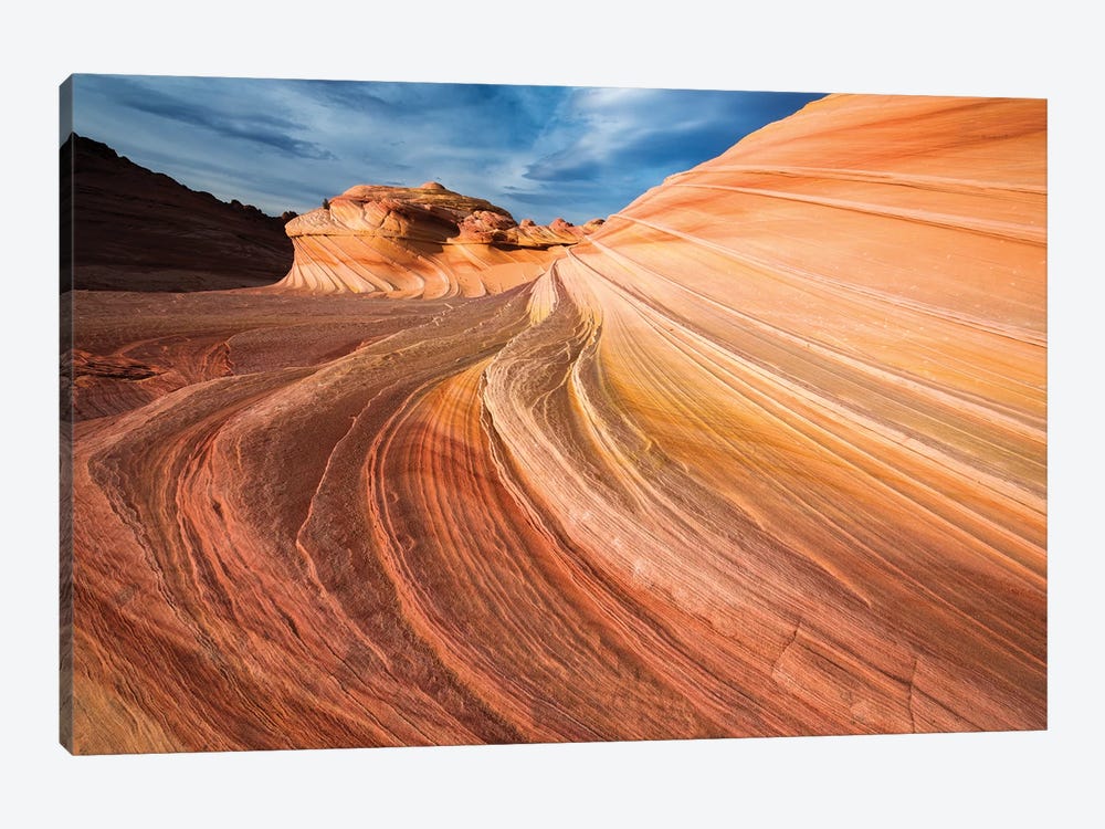 The Wave, Coyote Buttes, Paria-Vermilion Cliffs Wilderness, Arizona, USA by Russ Bishop 1-piece Canvas Wall Art
