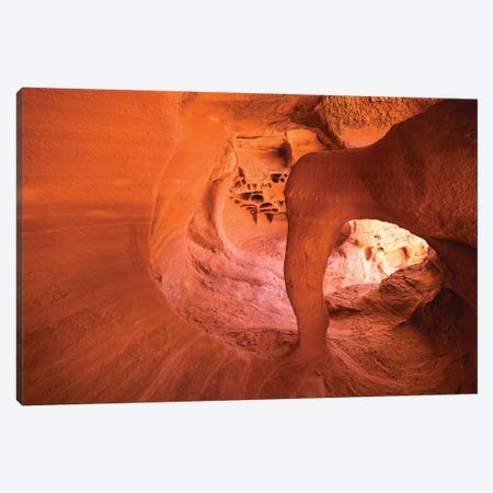 Windstone Arch IV, Fire Cave, Valley Of Fire State Park, Nevada, USA Canvas Print #RBS142} by Russ Bishop Canvas Art Print