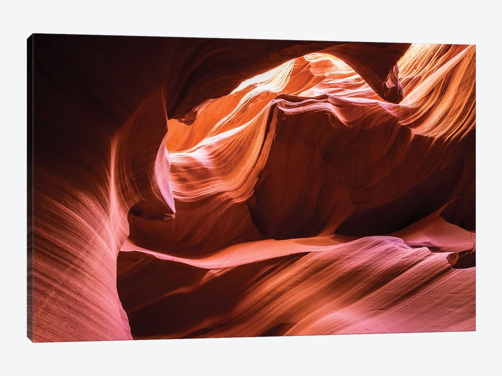 Slickrock Formations I, Lower Antelope Canyon, Navajo Indian Reservation, Arizona, USA by Russ Bishop 1-piece Canvas Art Print