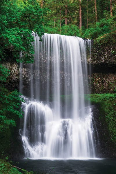Lower South Falls, Silver Falls State Park, Oregon, USA. by Russ Bishop acrylic art print