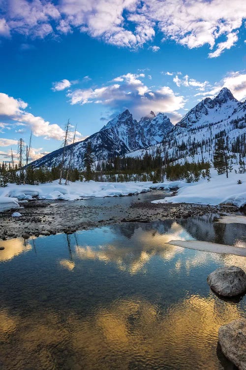 storm over the Tetons from Cottonwood Creek, Grand Teton National Park, Wyoming, USA