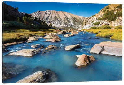 Stream in Sam Mack Meadow, John Muir Wilderness, Sierra Nevada Mountains, California, USA Canvas Art Print - Sierra Nevada