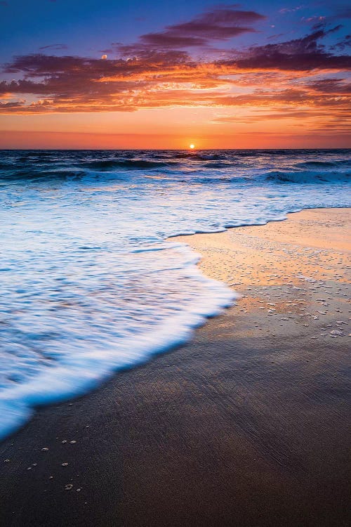 Sunset over the Pacific Ocean from Ventura State Beach, Ventura, California, USA by Russ Bishop wall art