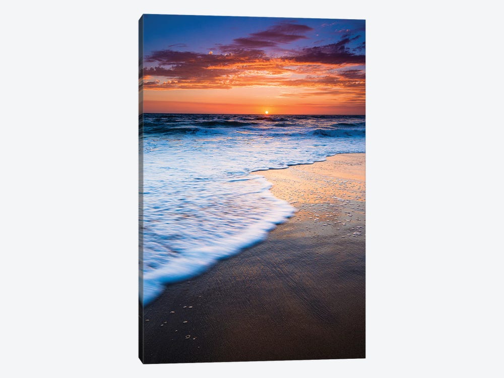 Sunset over the Pacific Ocean from Ventura State Beach, Ventura, California, USA by Russ Bishop 1-piece Art Print