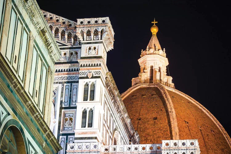 The Cathedral of Santa Maria del Fiore at night, Florence, Tuscany, Italy