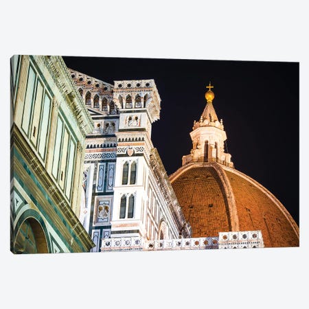 The Cathedral of Santa Maria del Fiore at night, Florence, Tuscany, Italy Canvas Print #RBS42} by Russ Bishop Canvas Print