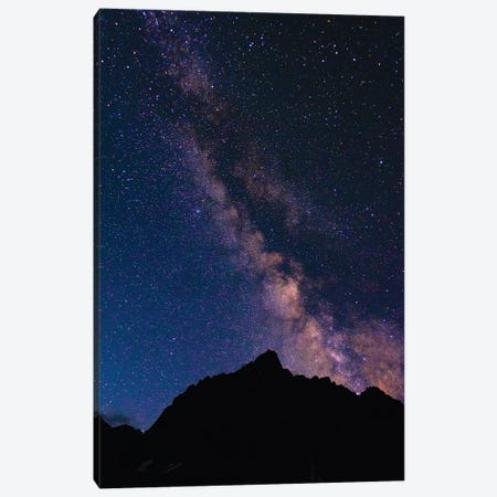 The Milky Way over the Palisades, John Muir Wilderness, Sierra Nevada Mountains, California, USA Canvas Print #RBS45} by Russ Bishop Canvas Art