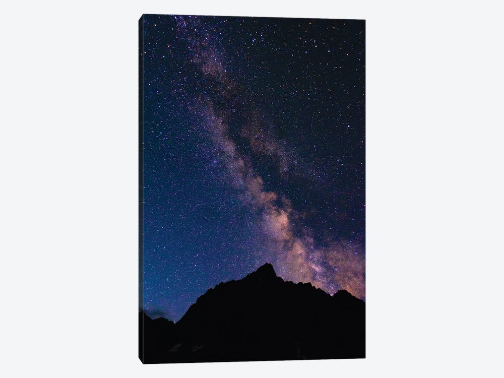 The Milky Way over the Palisades, John Muir Wilderness, Sierra Nevada Mountains, California, USA by Russ Bishop 1-piece Art Print