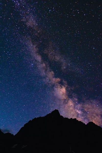 Sierra Nevada: The Milky Way over the Palisades, John Muir Wilderness, Sierra Nevada Mountains, California, USA by Russ Bishop
