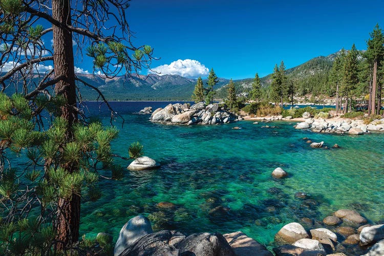 Boulders and cove at Sand Harbor State Park, Lake Tahoe, Nevada, USA