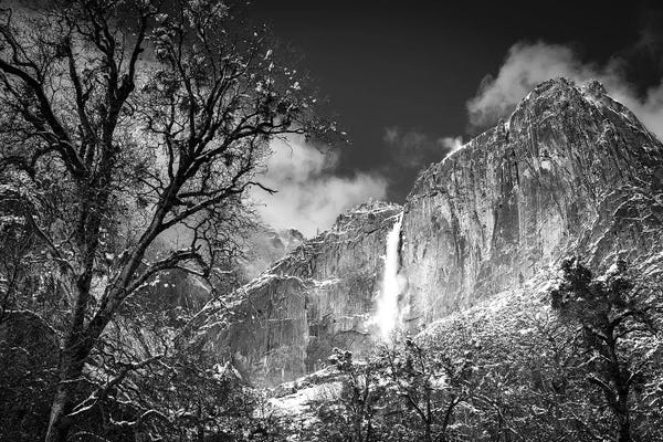 Russ Bishop: Yosemite Falls after a winter storm, Yosemite National Park, California, USA by Russ Bishop