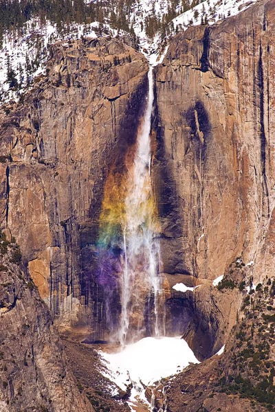 Yosemite Falls from Taft Point in winter, Yosemite National Park, California, USA by Russ Bishop acrylic art print