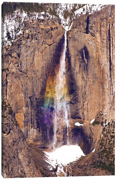 Yosemite Falls from Taft Point in winter, Yosemite National Park, California, USA Canvas Art Print